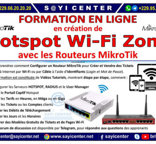 Formation en Création de Hotspot Wi-Fi Zone avec MikroTik