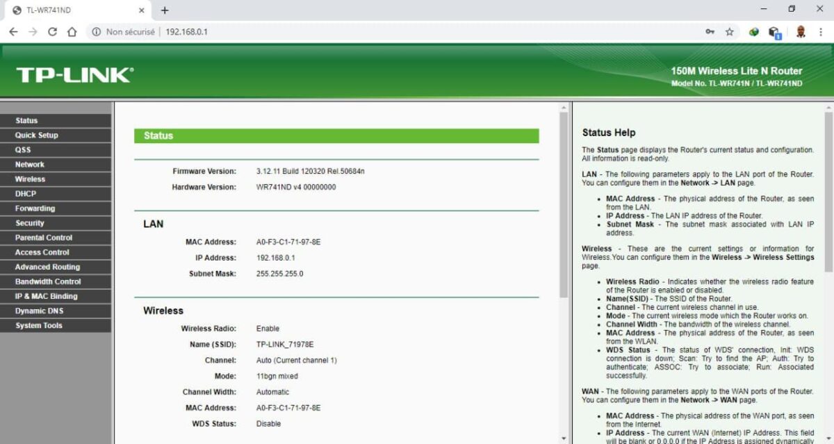 interface routeur Formation en Ligne : Configuration de Routeurs Standards : WAN - LAN - Wi-Fi – Image 3