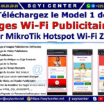 Model 1 de Pages Wi-Fi Publicitaires pour Hotspot Wi-Fi Zone MikroTik